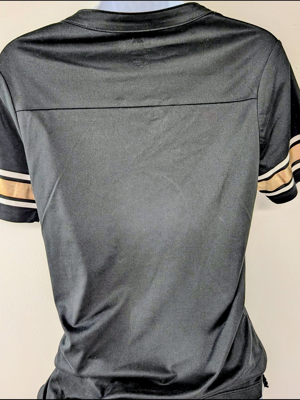 Majestic Black Jersey with Gold Football Patch - Picture 9 of 10